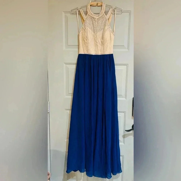 Prome, weeding dress special event women’s size 3 preowned blue dress - Picture 8 of 15